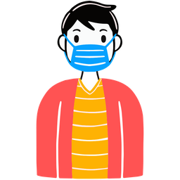 Man Wearing Mask  Icon