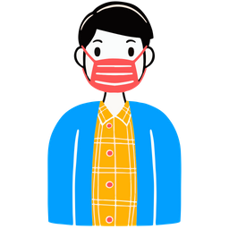 Man Wearing Mask  Icon