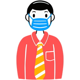 Man Wearing Mask  Icon