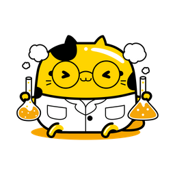 Cute Cat Chemist Profession  Icon