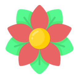 Flor de pascua  Icono