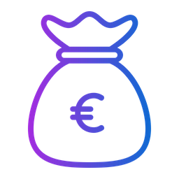 Euro money bag  Icon