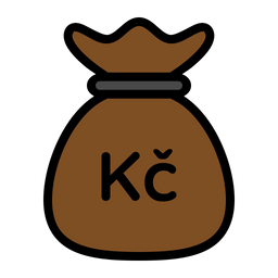 Koruna money bag  Icon