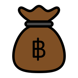 Baht money bag  Icon