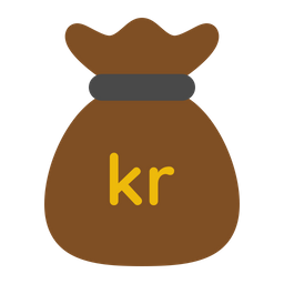 Krona money bag  Icon