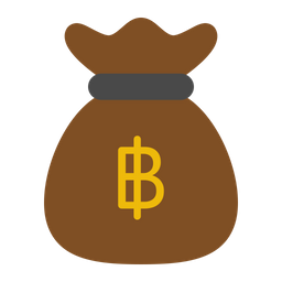 Baht money bag  Icon