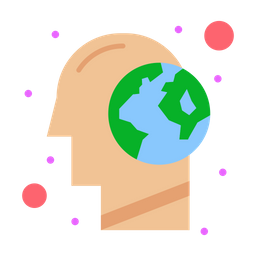 Brain Earth  Icon