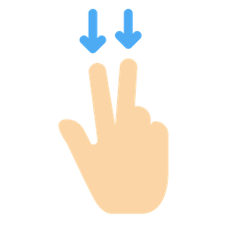 Down Fingers  Icon