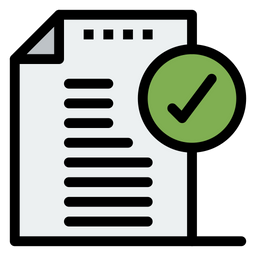 Approve Document  Icon