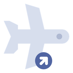 Flight Off Plane Icon