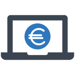 Euro laptop  Icon