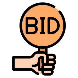 Bid Paddle  Icon