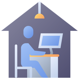 Remote Working  Icon