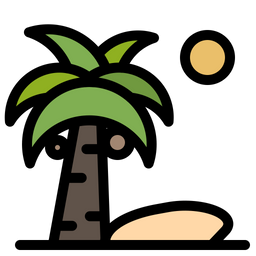 Árbol de coco  Icono