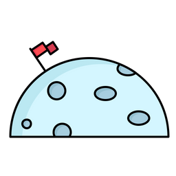 Moon Flag  Icon