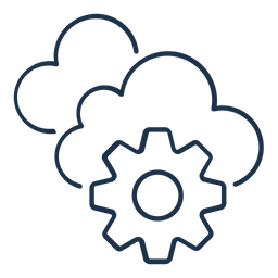 클라우드 구성  아이콘