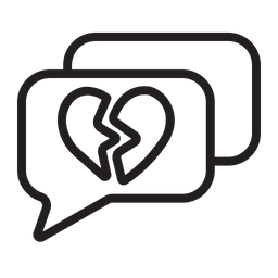 Broken Heart Chat  Icon