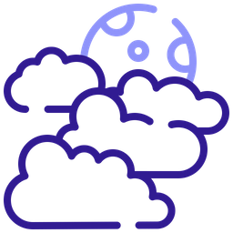 Cloudy night  Icon