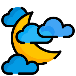 Crescent moon  Icon