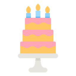 Pastel de cumpleaños  Icono