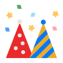 Sombrero de cumpleaños  Icono