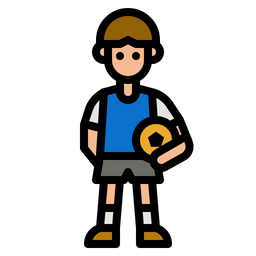 Child Football Player  Icon