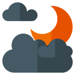 Cloudy moon  Icon