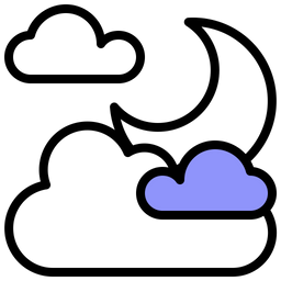 Cloudy moon  Icon