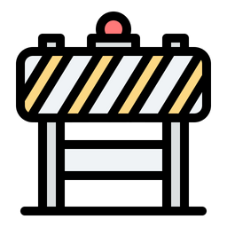 Construction Barrier  Icon