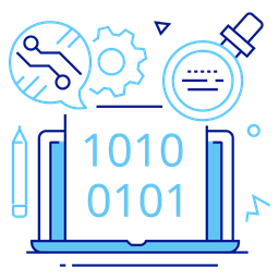 Digitale Binärzahl  Symbol