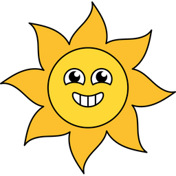 Sol feliz  Ícone