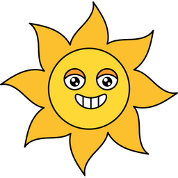 Sol feliz  Ícone