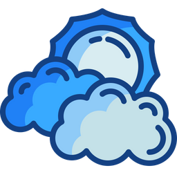 Clouds And Sun  Icon