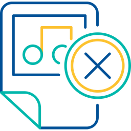Remove Music File  Icon