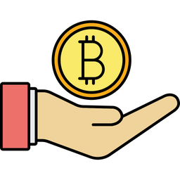 Bitcoin-Hand  Symbol