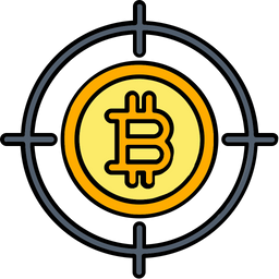 Bitcoin Target  Icon