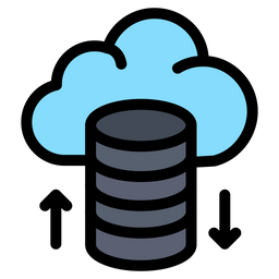 Cloud Database  Icon