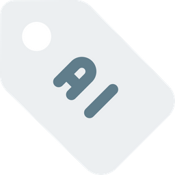 Artificial Intelligence Label  Icon