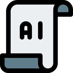 Artificial Intelligence Paper  Icon