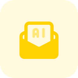 Artificial Intelligence Message  Icon