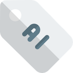 Artificial Intelligence Label  Icon