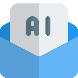 Artificial Intelligence Message  Icon