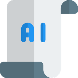 Artificial Intelligence Paper  Icon