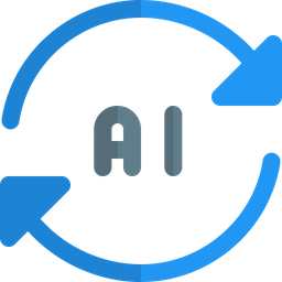 Künstliche Intelligenz auffrischen  Symbol