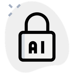 Artificial Intelligence Lock  Icon