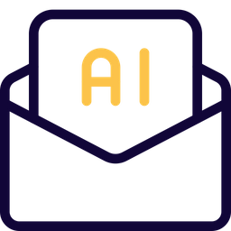 Artificial Intelligence Message  Icon