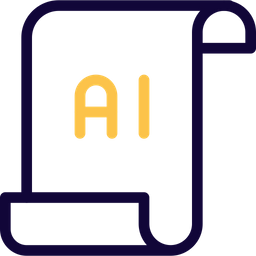 Artificial Intelligence Paper  Icon