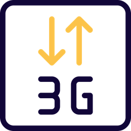 Transferencia de datos 3G  Icono