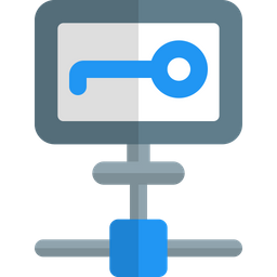 Computer Key Network  Icon