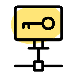 Computer Key Network  Icon